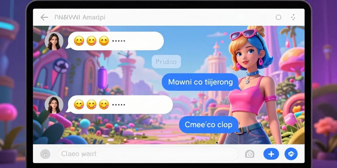 Engaging NSFW AI interaction on a vibrant digital chat interface showcasing customizable avatars and emotional connection