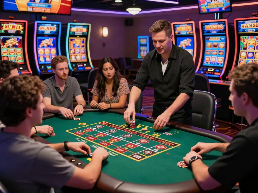 Players enjoying diverse gaming experiences at MAN88's vibrant online casino.