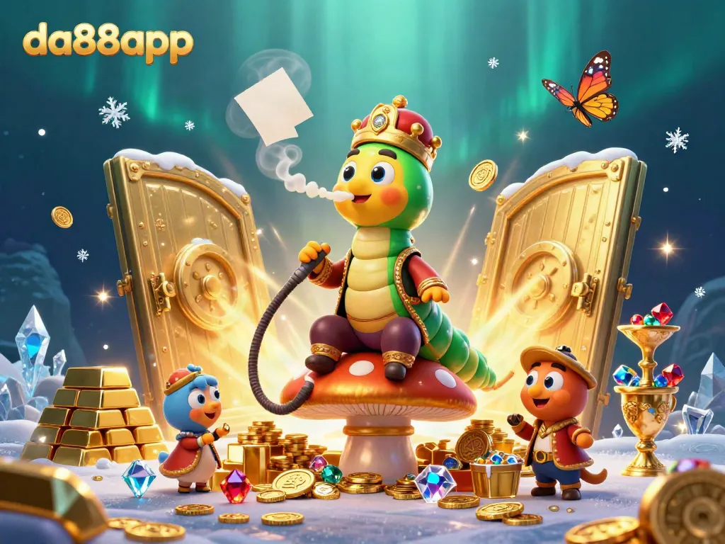 Experience thrilling gaming with da88app while enjoying vibrant casino visuals of treasures and symbols.