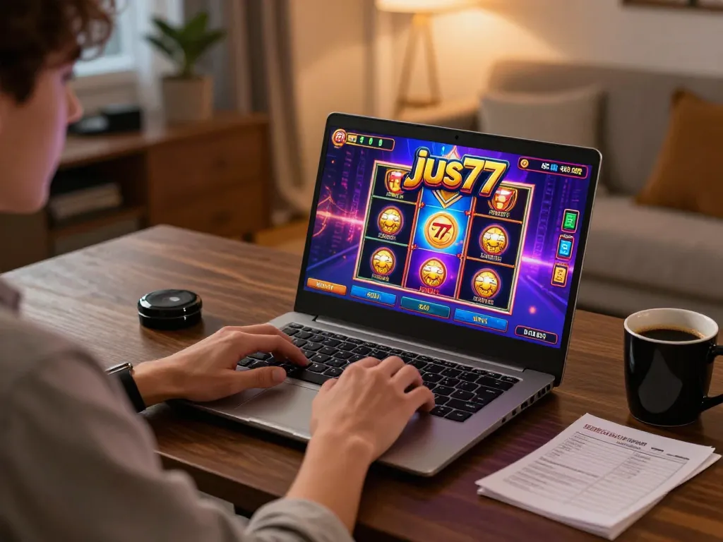 Play dynamic slots at jus77 in a cozy home setting, enhancing your gaming strategy.