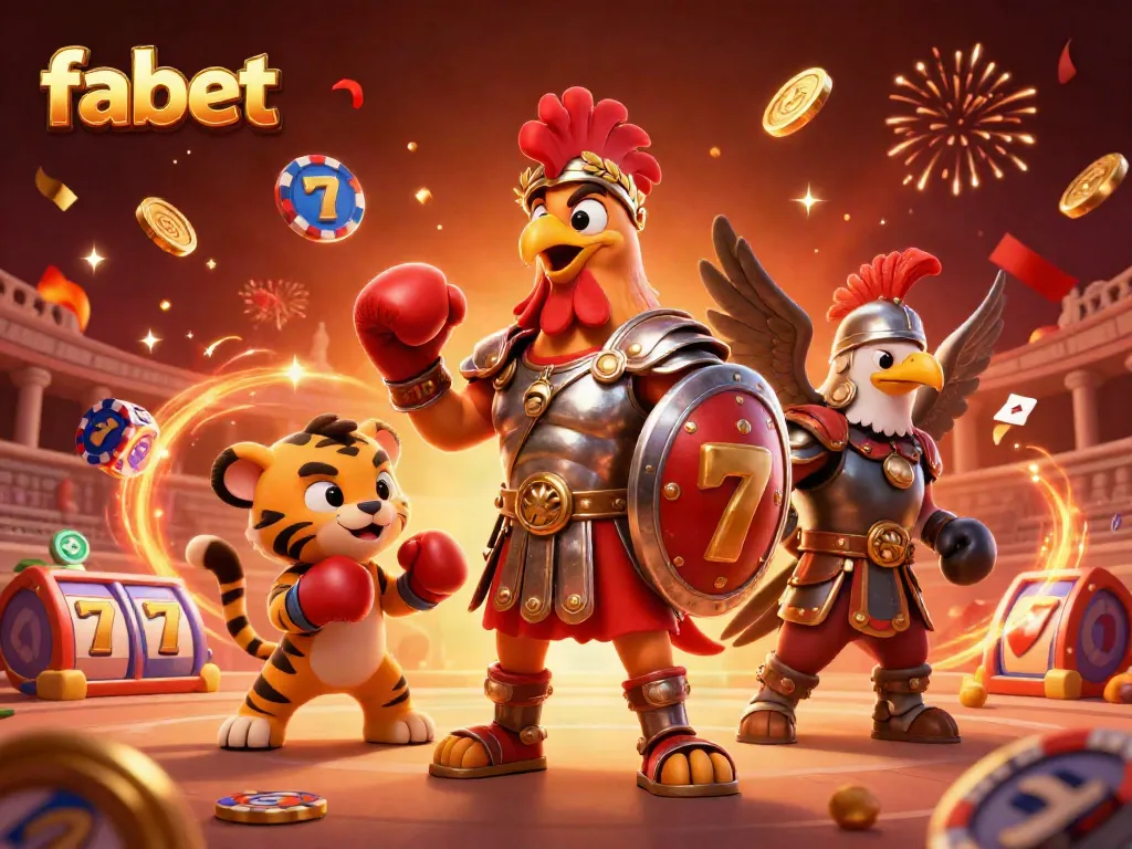 Celebrate big wins at fabet with dynamic slot machines, colorful coins, and exciting casino elements.