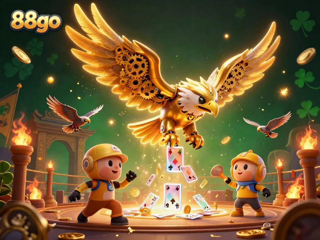 Experience thrilling gameplay at 88go casino with holographic cards and vibrant elements.